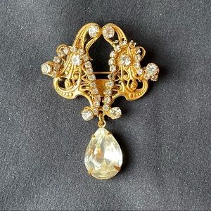 Vintage Miriam Haskell brooch note update and additional pics